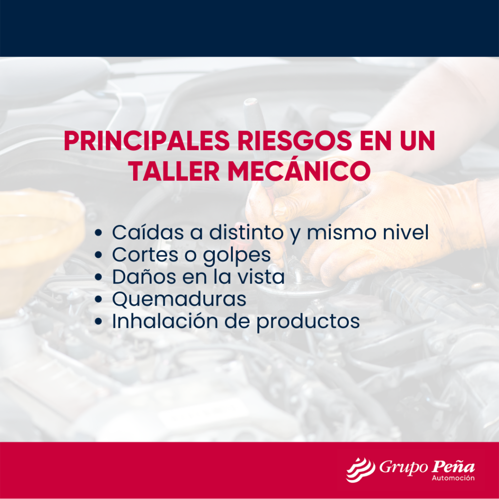Riesgos laborales en el taller mecánico
